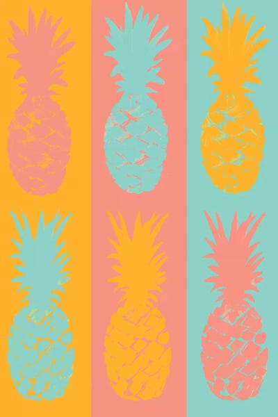 Pop Art Kitchen: VIbrant Striped Pineapples by Julie Derice
