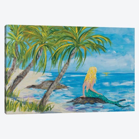 Mermaid Beach Canvas Print #DRC198} by Julie Derice Canvas Art Print