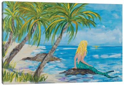 Mermaid Beach Canvas Art Print - Mermaid Art