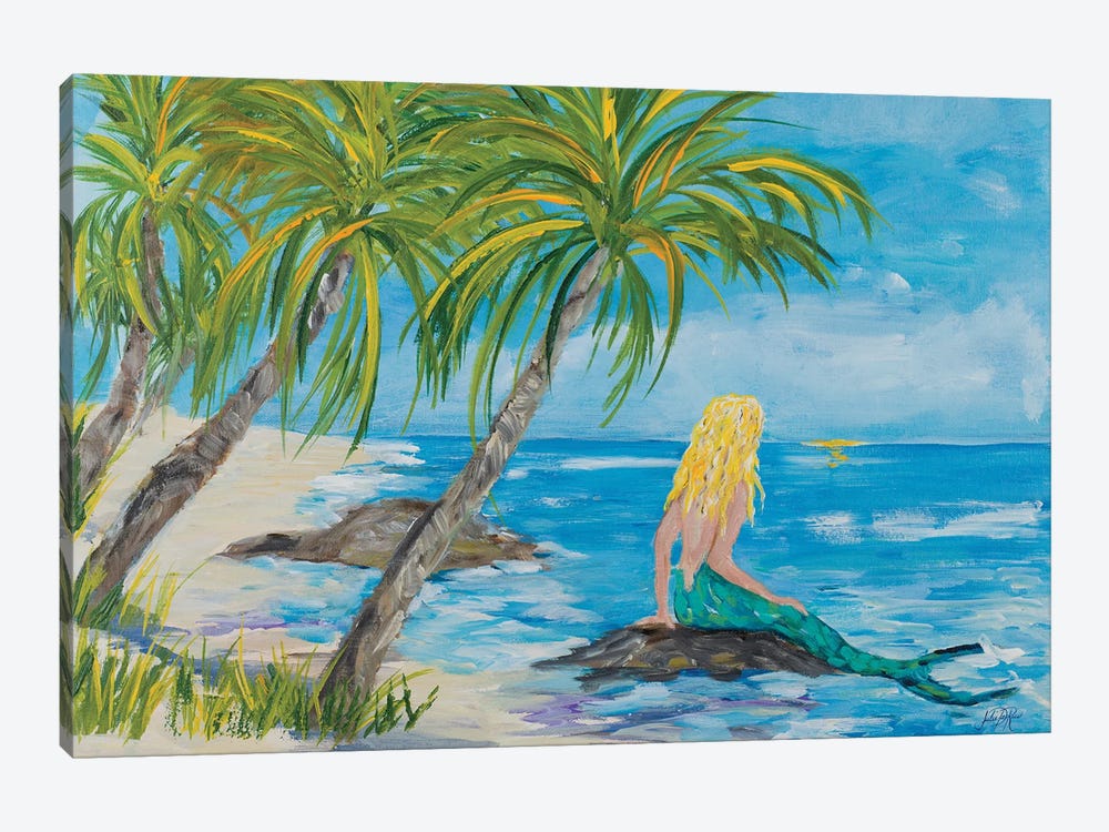 Mermaid Beach by Julie Derice 1-piece Canvas Wall Art
