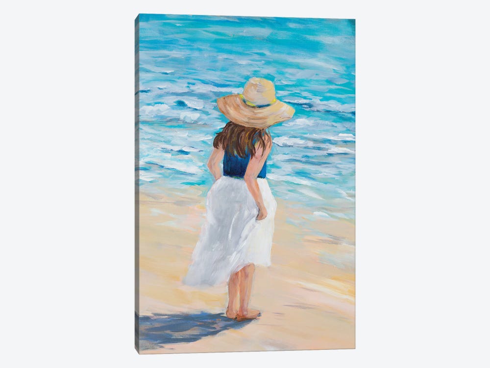 Beach Lady by Julie Derice 1-piece Canvas Wall Art