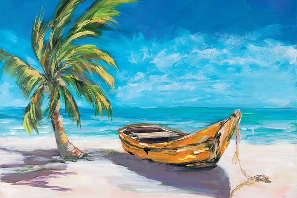 Large Coastal Art - Canvas Prints: Lost Island II by Julie Derice