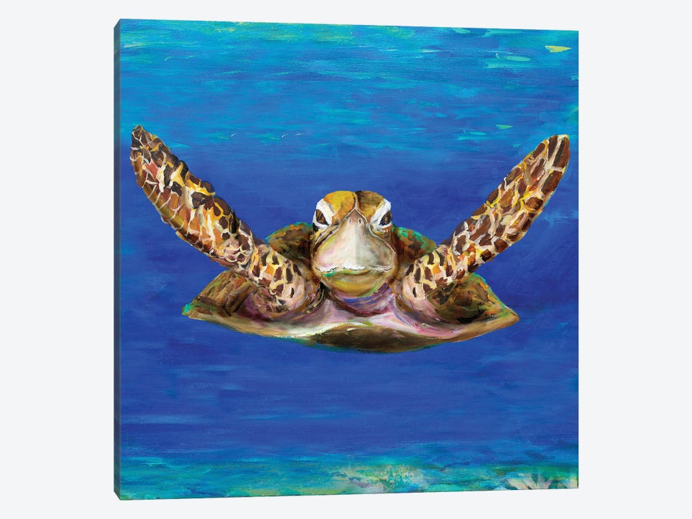 On The Swim by Julie Derice 1-piece Canvas Wall Art