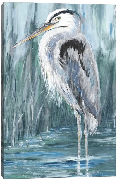 Standing Still Heron II Canvas Art Print - Julie Derice