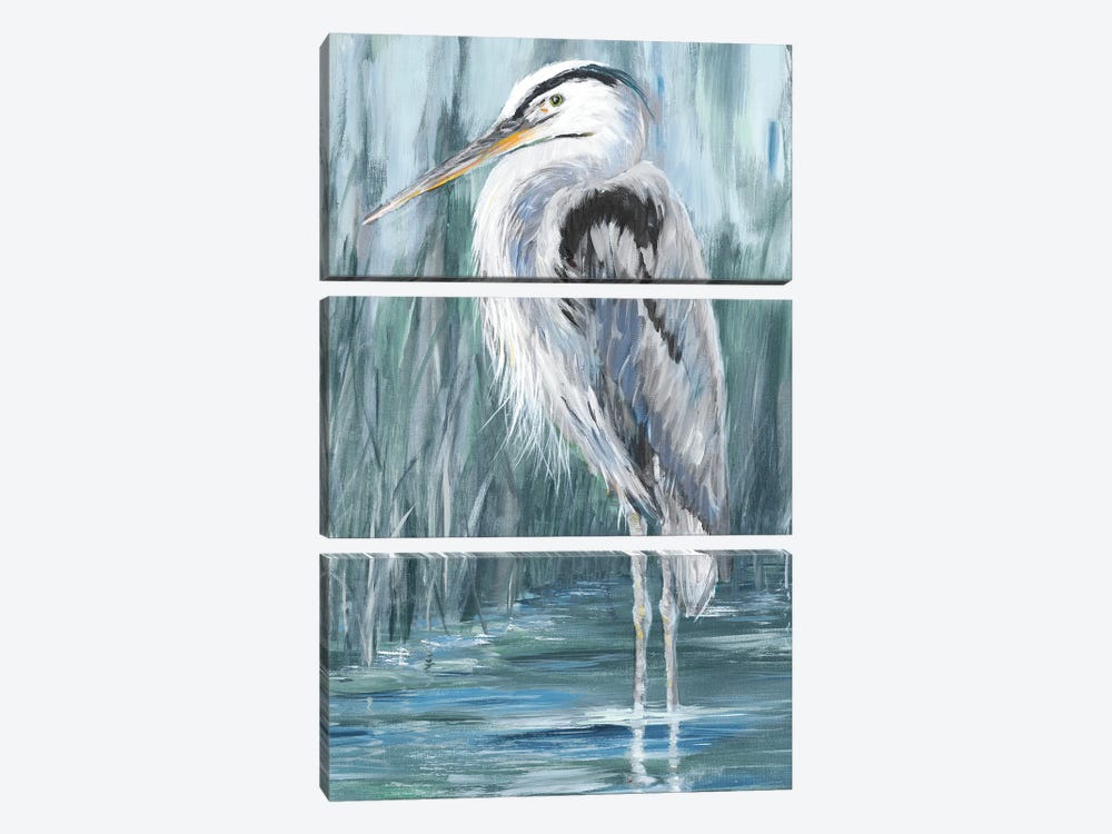 Standing Still Heron II by Julie Derice 3-piece Canvas Art