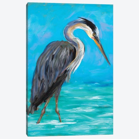 Beach Bird I Canvas Print #DRC222} by Julie Derice Canvas Art Print