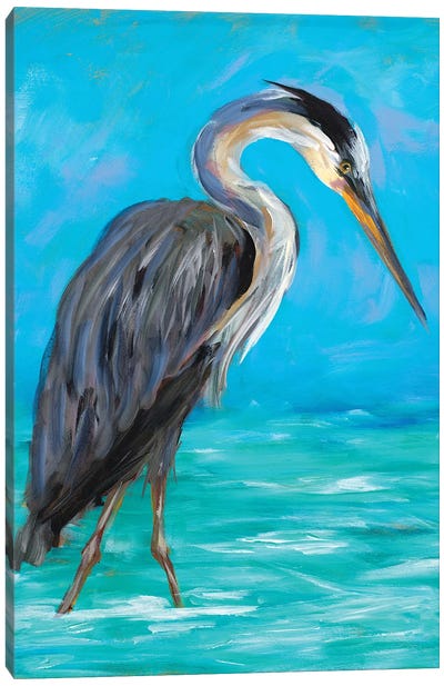 Beach Bird I Canvas Art Print - Heron Art