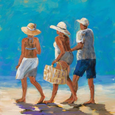 Beach Buddies by Julie Derice canvas print