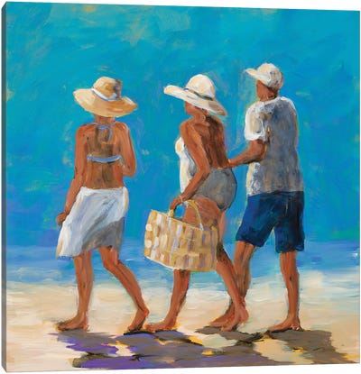 Beach Buddies Canvas Art Print - Julie Derice