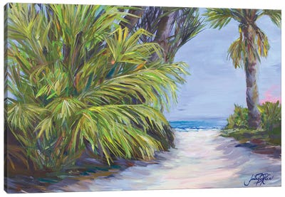 Beach Pathway Canvas Art Print - Julie Derice