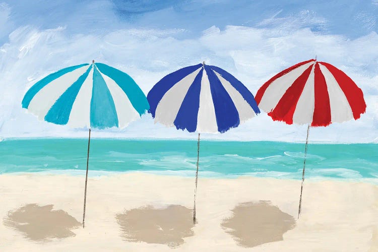 Beach Umbrella Trio