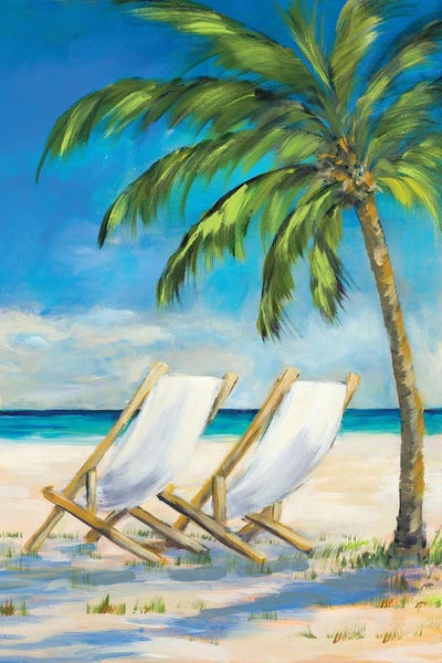 Large Coastal Art - Canvas Prints: Beach View by Julie Derice