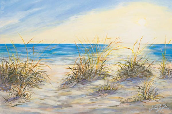 Large Coastal Art - Canvas Prints: Coastal Sunrise by Julie Derice