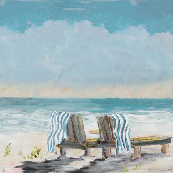 Large Coastal Art - Canvas Prints: Coastal Sunsets by Julie Derice