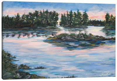 Cypress Lake Canvas Art Print - Lakehouse Décor