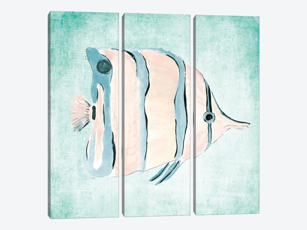 Fish In The Sea I by Julie Derice 3-piece Canvas Art Print