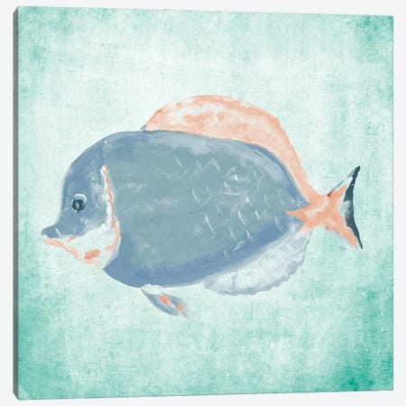 Fish In The Sea I Canvas Print #DRC234} by Julie Derice Canvas Art Print