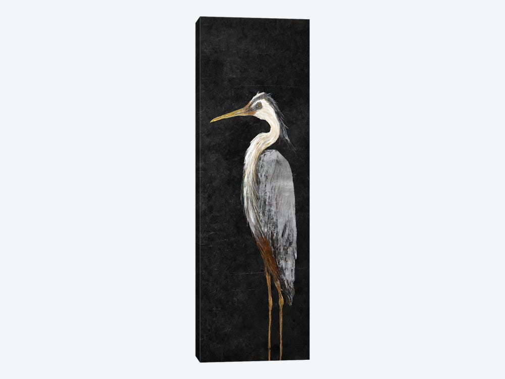 Heron on Black I by Julie Derice 1-piece Canvas Artwork