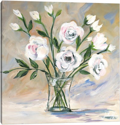 Soft Bouquet Canvas Art Print - Julie Derice