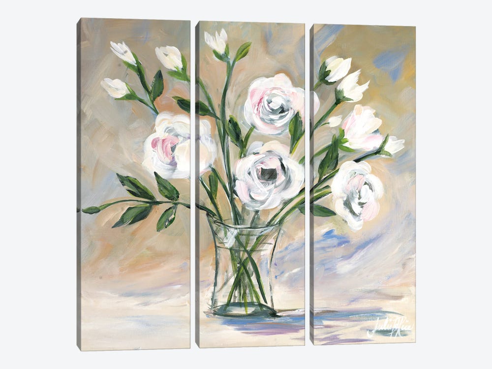 Soft Bouquet by Julie Derice 3-piece Canvas Art Print