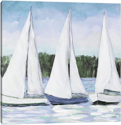 White Sails Canvas Art Print - Julie Derice
