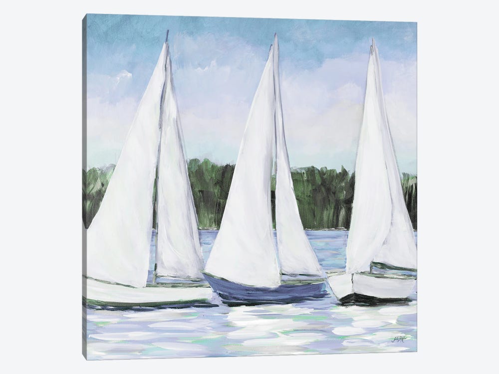 White Sails by Julie Derice 1-piece Canvas Artwork