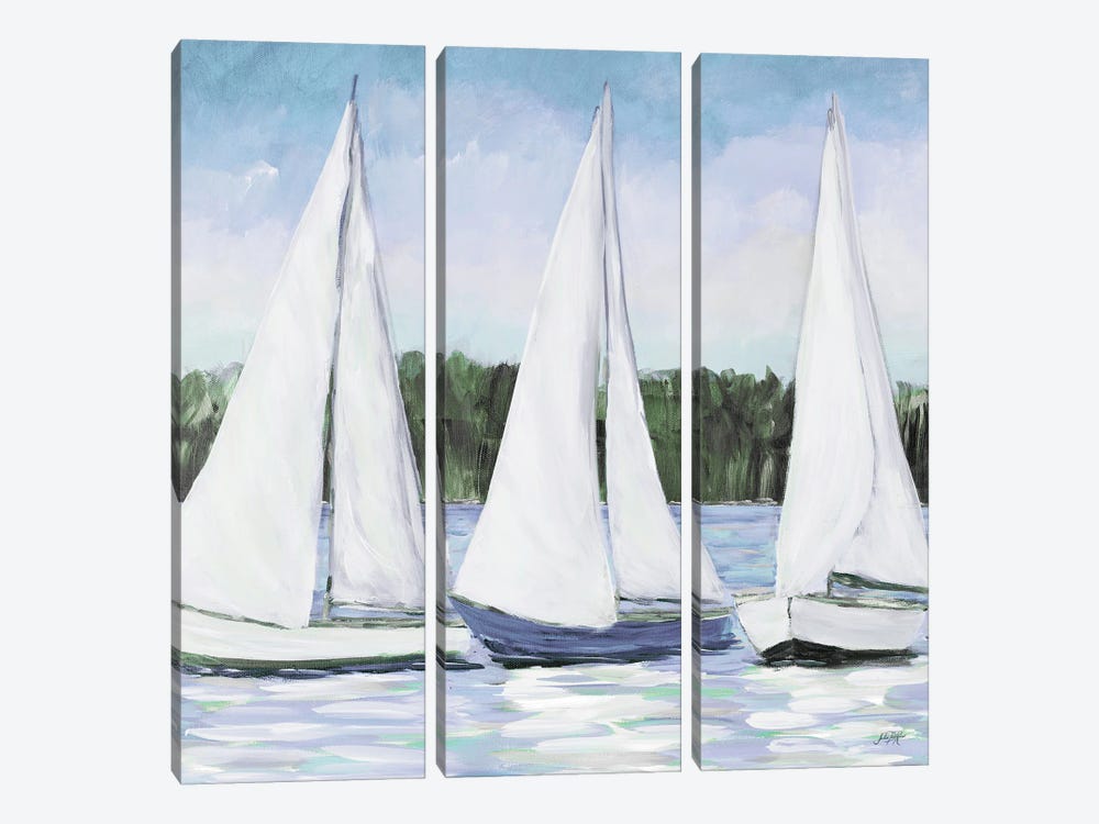 White Sails by Julie Derice 3-piece Canvas Art