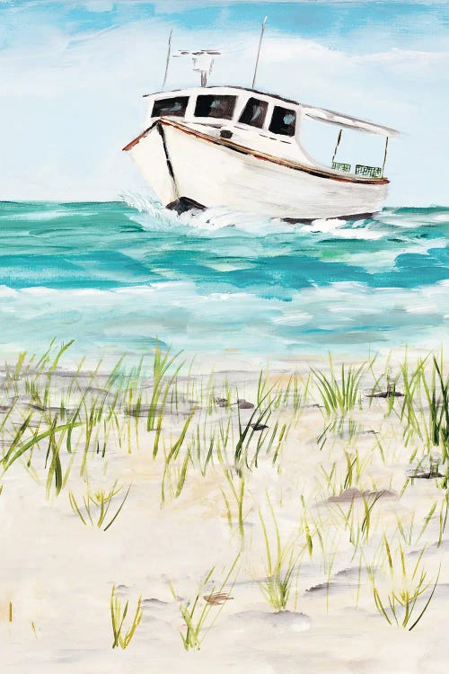 Boat By The Shore by Julie Derice wall art