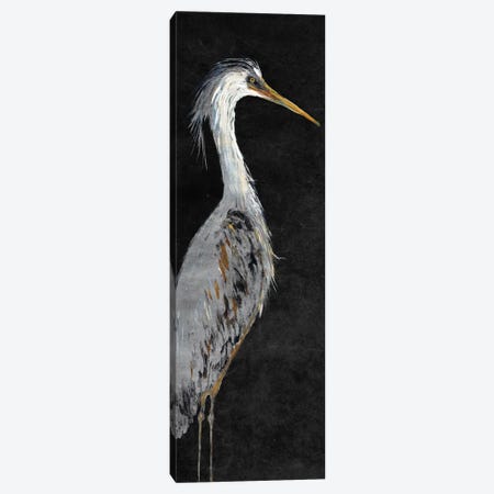 Heron on Black II Canvas Print #DRC24} by Julie Derice Art Print