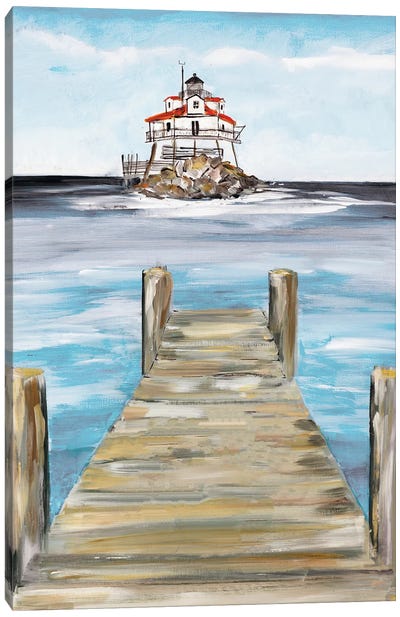 Dock View Canvas Art Print - Julie Derice