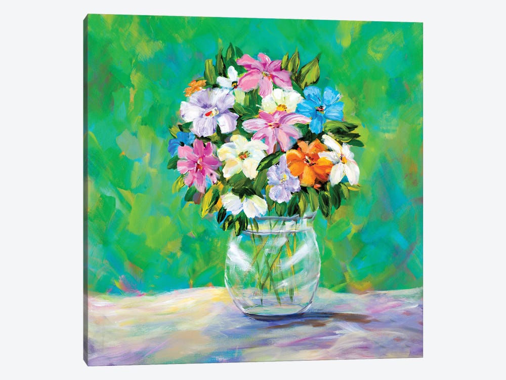 Spring Garden Bouquet by Julie Derice 1-piece Canvas Art