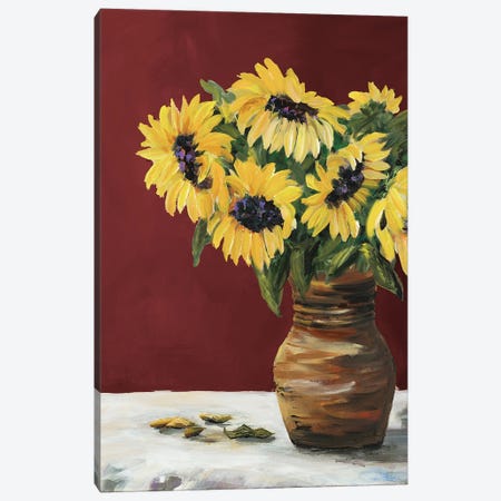 Sunflowers II Canvas Print #DRC257} by Julie Derice Art Print