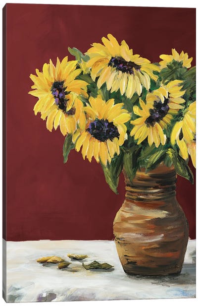 Sunflowers II Canvas Art Print - Julie Derice