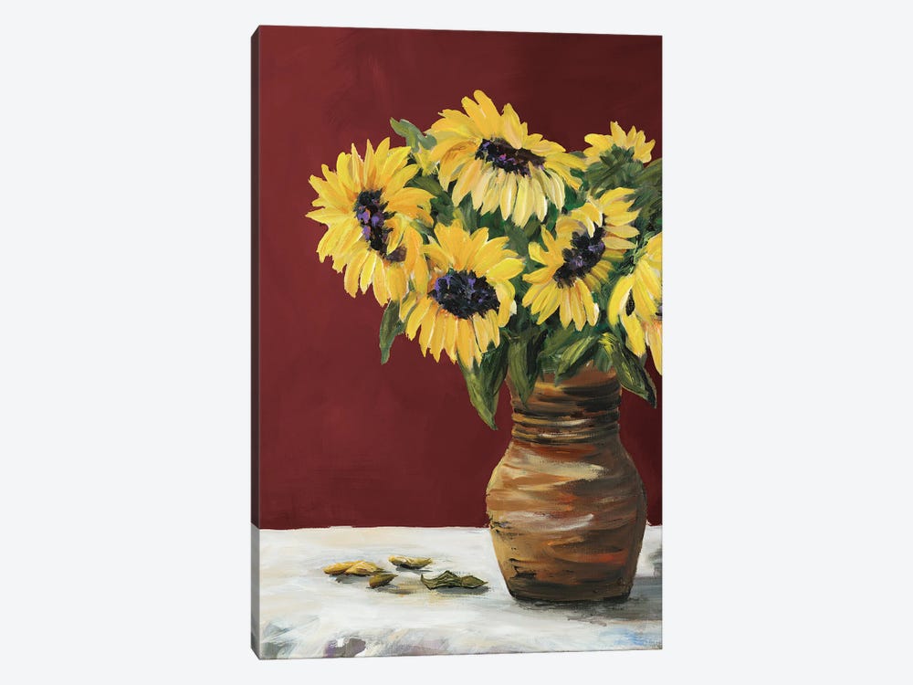 Sunflowers II by Julie Derice 1-piece Canvas Print