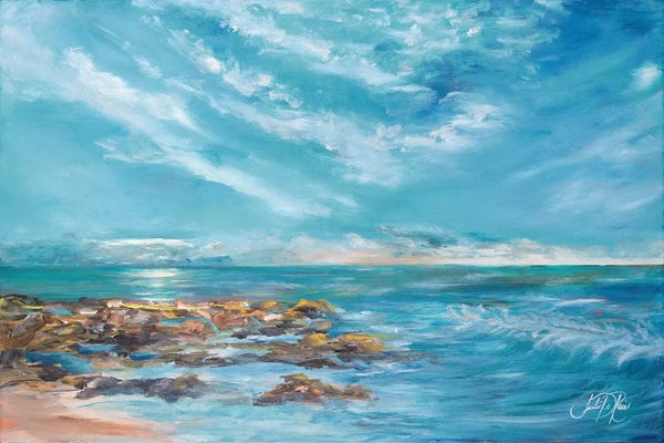 Large Coastal Art - Canvas Prints: Into the Horizon II by Julie Derice