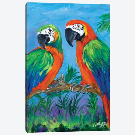 Island Birds I Canvas Print #DRC27} by Julie Derice Canvas Art Print