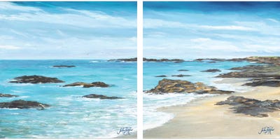 Rocky Shore Diptych