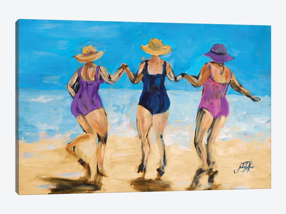 Ladies on the Beach II by Julie Derice 1-piece Canvas Print