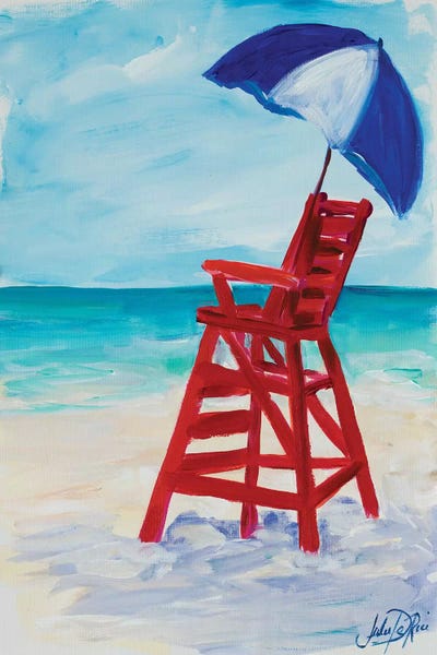 Lifeguard Post I by Julie Derice canvas print