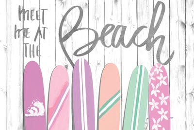 Meet Me at the Beach by Julie Derice canvas print