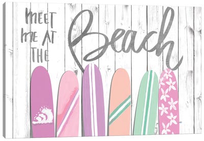 Meet Me at the Beach Canvas Art Print - Julie Derice
