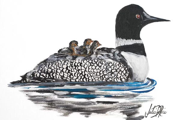 Ducks: A Day Beside the Lake III by Julie Derice