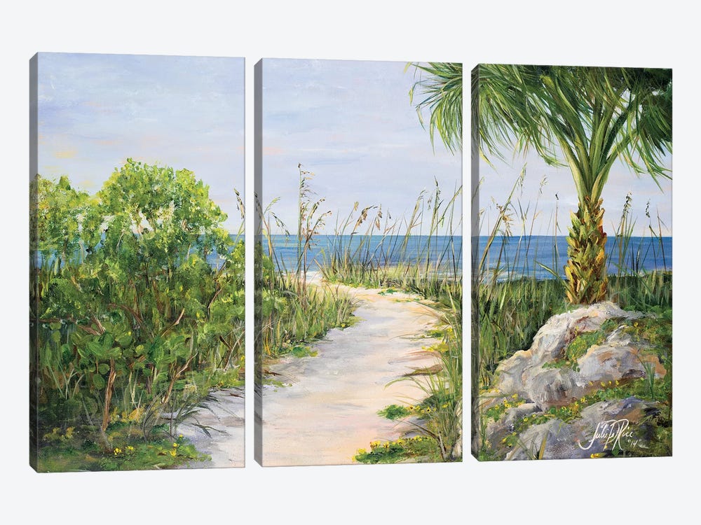 My Path to Paradise by Julie Derice 3-piece Canvas Print