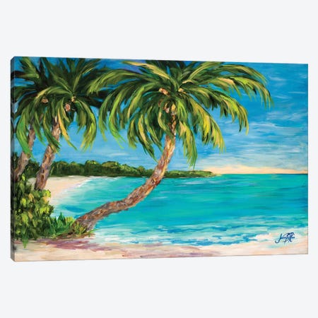 Palm Cove Canvas Print #DRC41} by Julie Derice Canvas Art