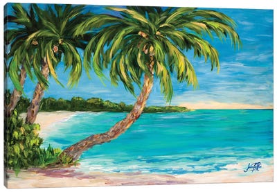 Palm Cove Canvas Art Print - Tropical Beach Art