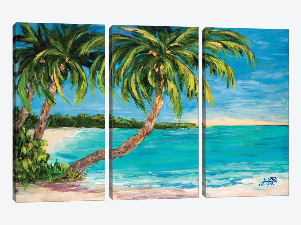 Palm Cove by Julie Derice 3-piece Canvas Art
