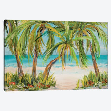 Palm Life Canvas Print #DRC42} by Julie Derice Canvas Art