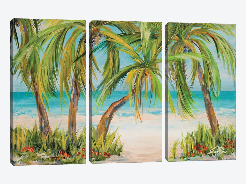 Palm Life by Julie Derice 3-piece Canvas Art Print