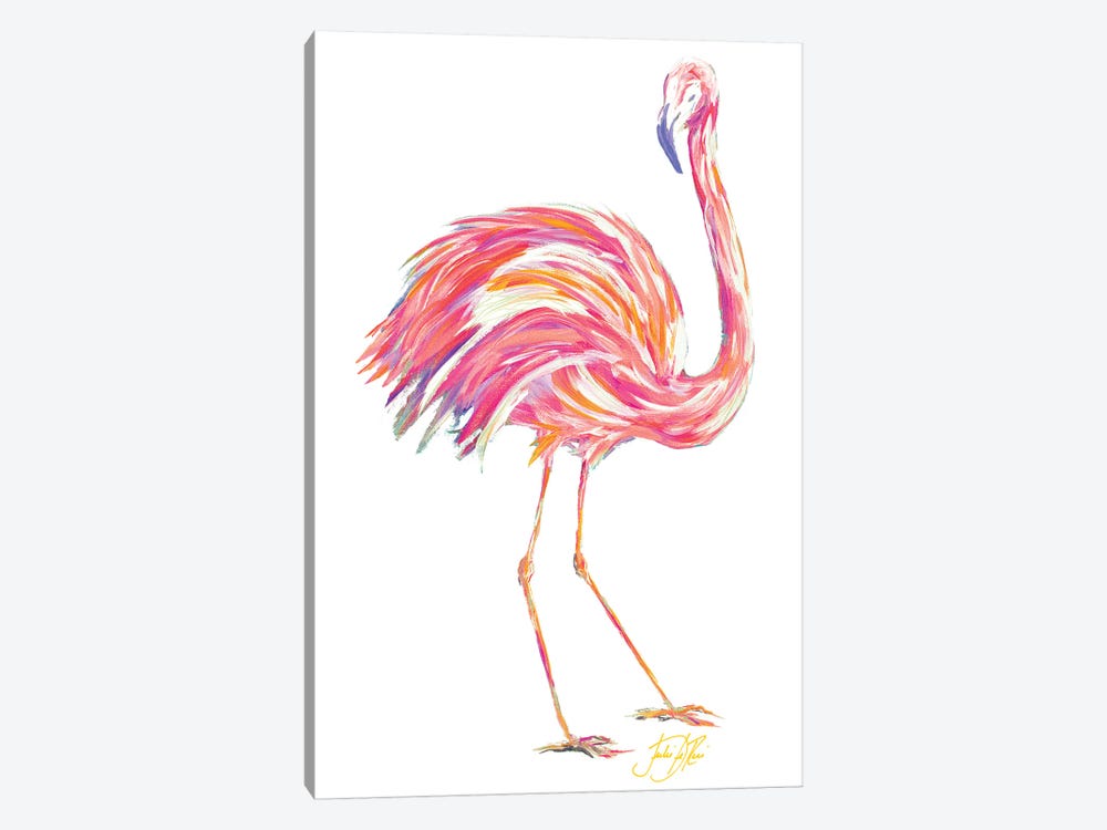 Punchy Flamingo II by Julie Derice 1-piece Canvas Art Print