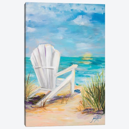 Relax in the Beach Breeze Canvas Print #DRC47} by Julie Derice Art Print